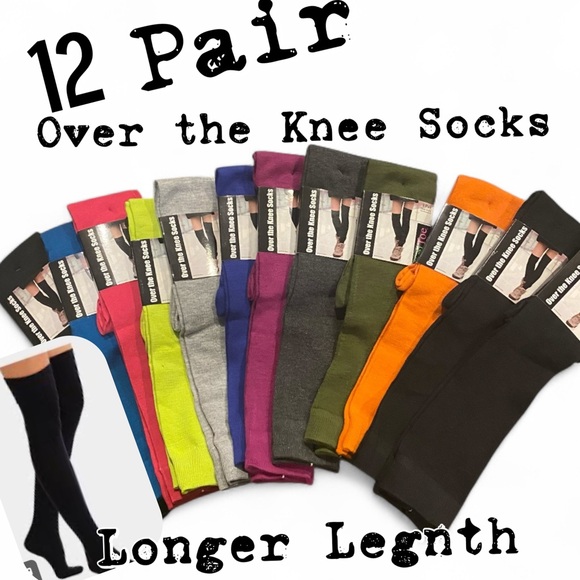 Accessories - 💕Sexy Women’s Over the Knee Socks 12 Pair